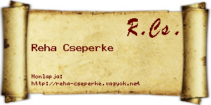 Reha Cseperke névjegykártya